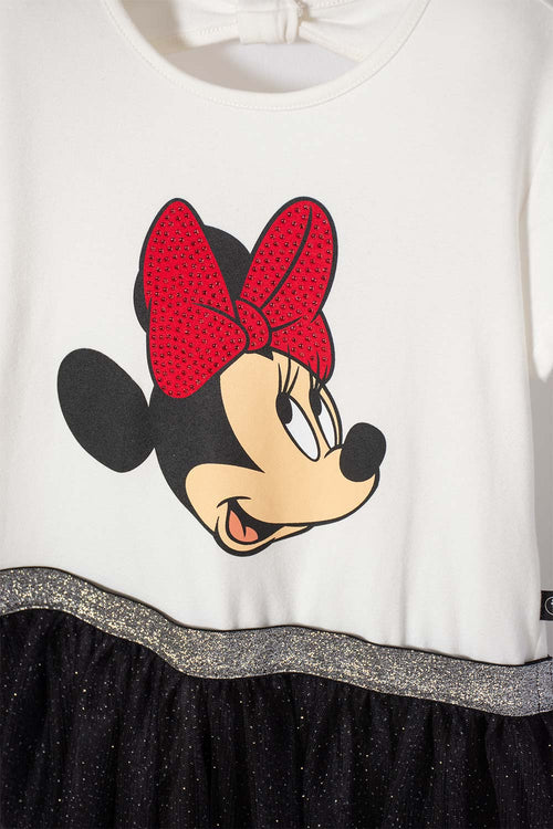 MINNIE MOUSE DRESS WITH IVORY TULLE FOR GIRLS