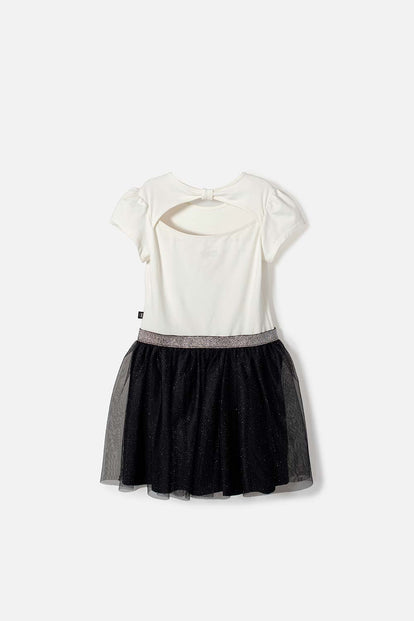 VESTIDO DE MINNIE MOUSE CON TULL MARFIL PARA NIÑA
