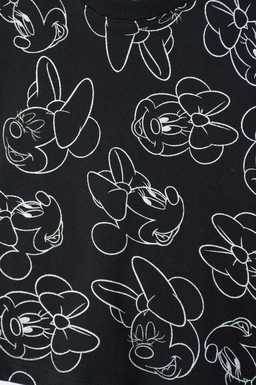 CONJUNTO DE MINNIE MOUSE NEGRO PARA NIÑA
