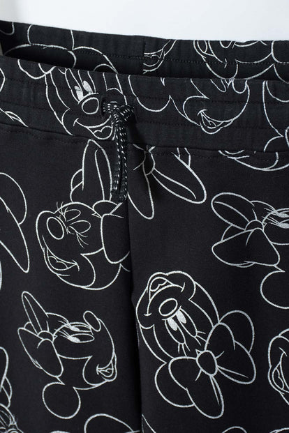 CONJUNTO DE MINNIE MOUSE NEGRO PARA NIÑA