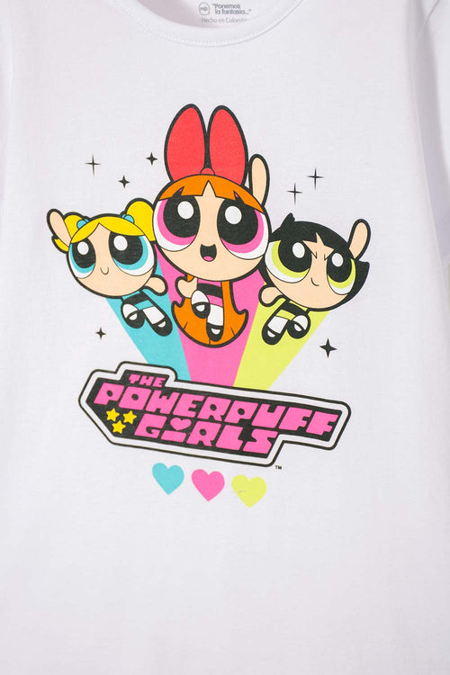 POWERPUFF GIRLS WHITE T-SHIRT FOR GIRLS