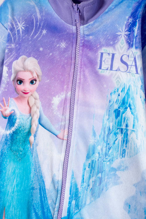 CHAQUETA DE FROZEN CON CIERRE LIILA PARA NIÑA