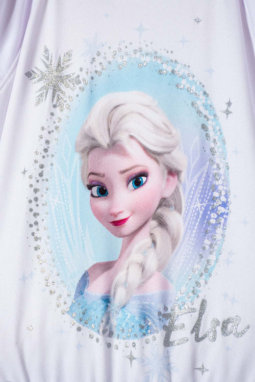 FROZEN DRESS WITH WHITE AND BLUE TULLE FOR GIRLS