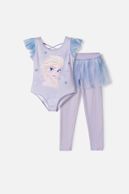 FROZEN MULTICOLOR LONG PANTS SET FOR GIRL
