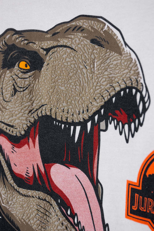 JURASSIC WORLD SHORT-SLEEVED T-SHIRT WHITE FOR BOYS