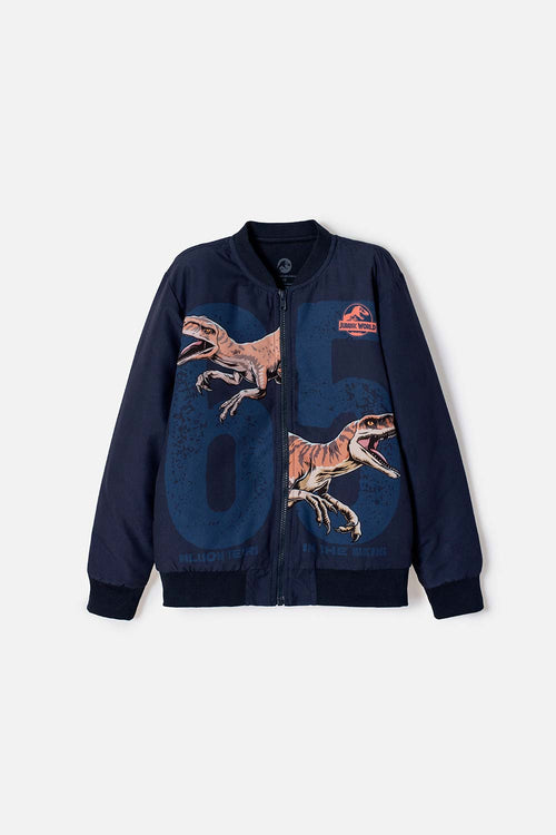 JURASSIC WORLD BLUE ZIP-UP JACKET FOR BOYS