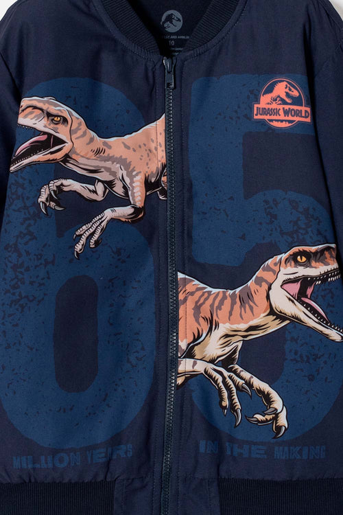 JURASSIC WORLD BLUE ZIP-UP JACKET FOR BOYS