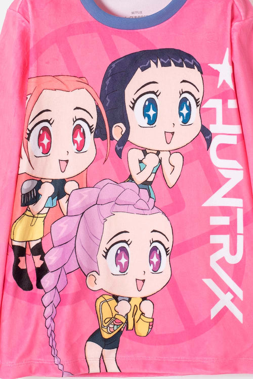 GIRL'S MULTICOLOR K-POP DEMON HUNTERS PAJAMAS