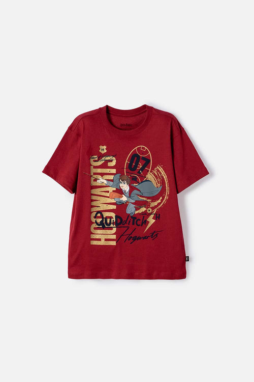 HARRY POTTER SHORT SLEEVE RED T-SHIRT FOR BOYS
