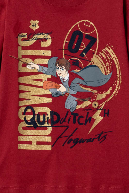 HARRY POTTER SHORT SLEEVE RED T-SHIRT FOR BOYS