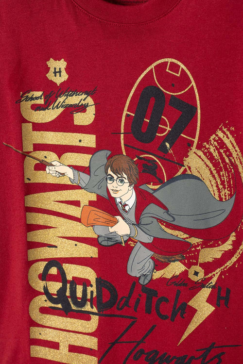 HARRY POTTER SHORT SLEEVE RED T-SHIRT FOR BOYS
