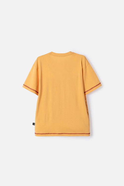 HARRY POTTER MUSTARD SHORT SLEEVE T-SHIRT FOR BOYS