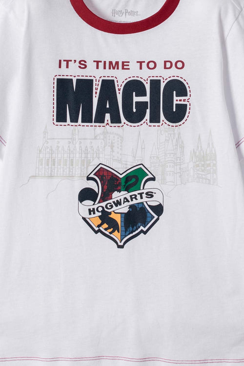 HARRY POTTER LONG PAJAMAS WHITE AND BLUE FOR BOY