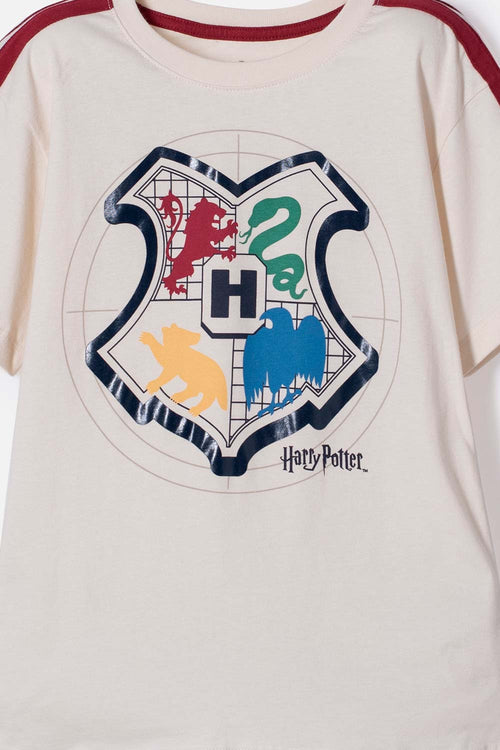 HARRY POTTER SET WITH MULTICOLORED BERMUDAS FOR BOYS