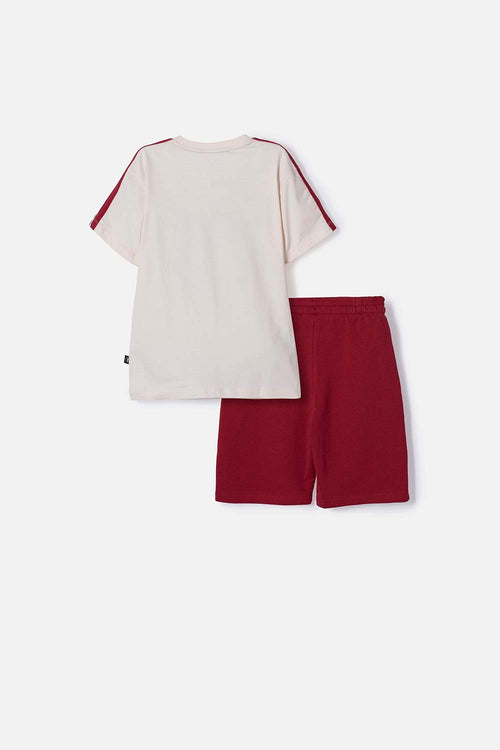 HARRY POTTER SET WITH MULTICOLORED BERMUDAS FOR BOYS