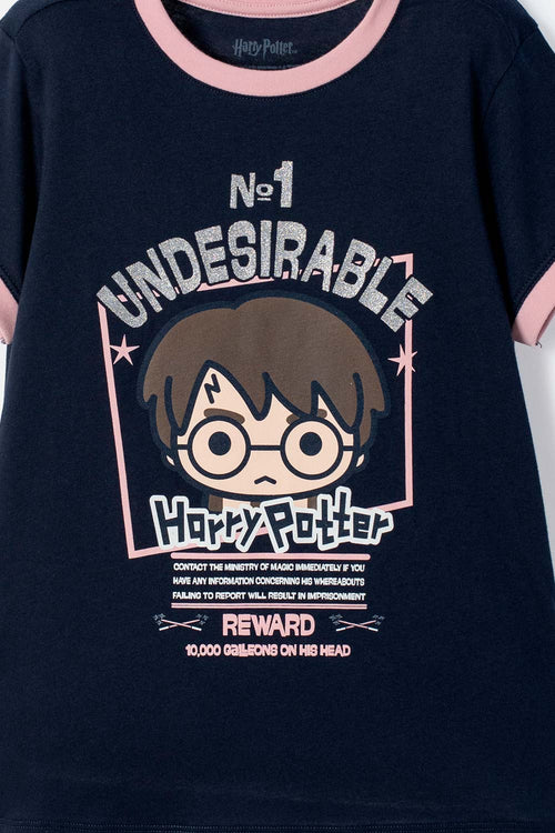 HARRY POTTER GIRL'S BLUE SHORT SLEEVE T-SHIRT