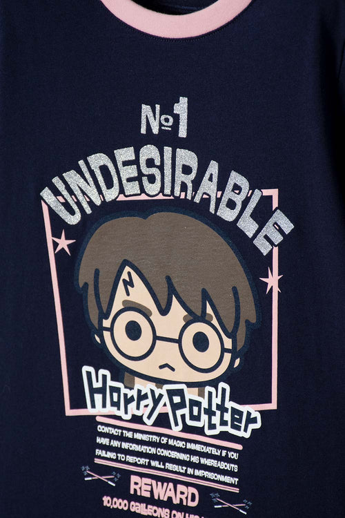 HARRY POTTER GIRL'S BLUE SHORT SLEEVE T-SHIRT
