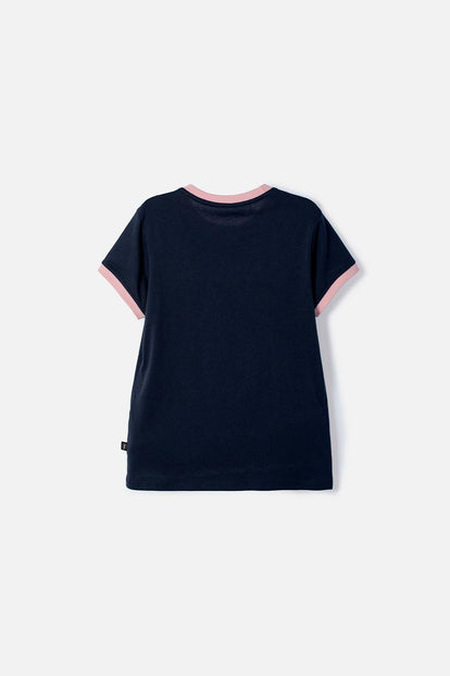 CAMISETA DE HARRY POTTER MANGA CORTA AZUL PARA NIÑA