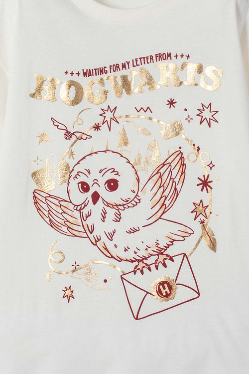 HARRY POTTER IVORY SHORT SLEEVE T-SHIRT FOR GIRLS