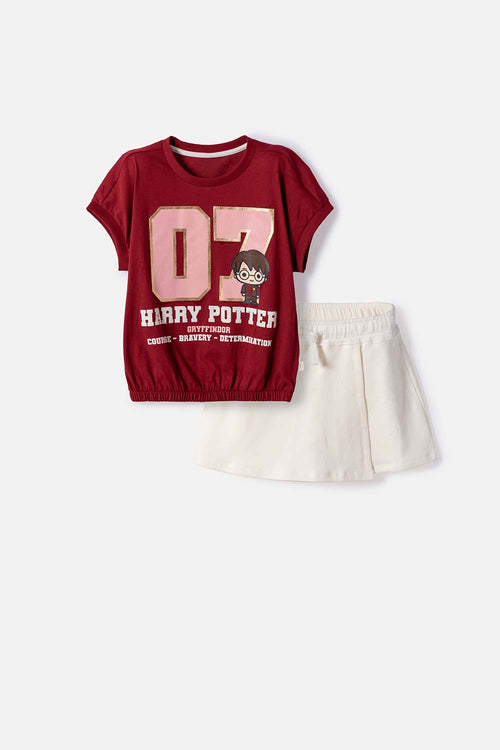 HARRY POTTER MULTICOLOR SHORTS SET FOR GIRLS