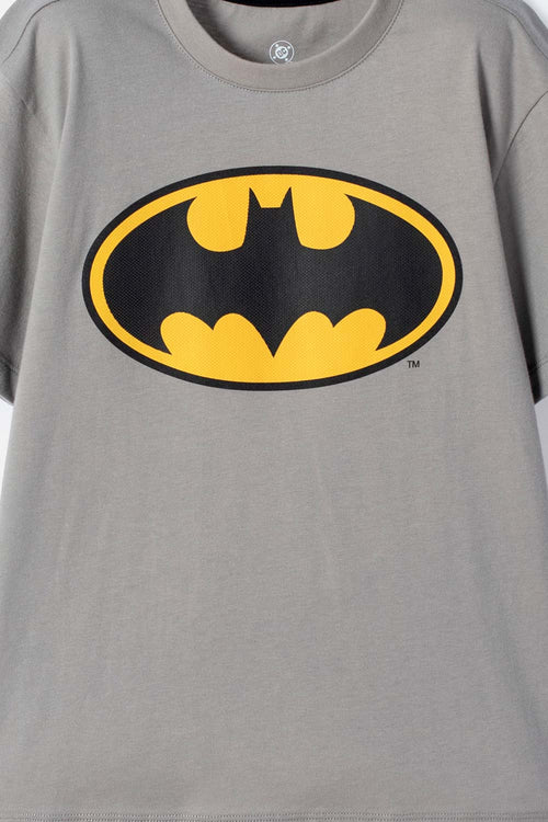 BOYS' GREY SHORT SLEEVE BATMAN T-SHIRT