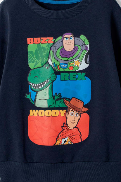 BUZO DE TOY STORY CERRADO AZUL OSCURO PARA NIÑO