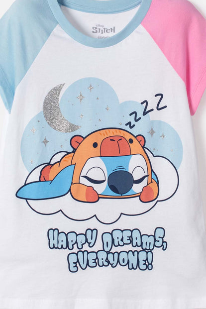GIRL'S LILO AND STITCH UNDERWEAR PAJAMAS