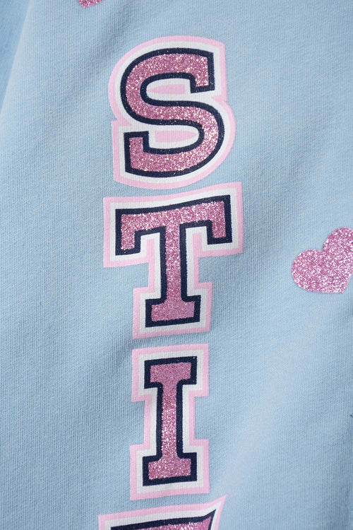 BLUE STITCH AND CAPYBARA HOODIE FOR GIRLS