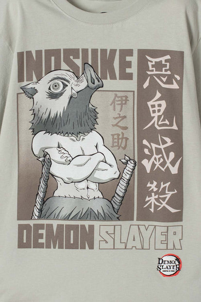 CAMISETAS DE DEMON SLAYER MANGA CORTA VERDE PARA NIÑO