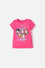 CAMISETAS DE K-POP DEMON HUNTERS MANGA CORTA ROSADA PARA NIÑA