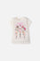 CAMISETAS DE K-POP DEMON HUNTERS MANGA CORTA MARFIL PARA NIÑA
