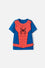 CAMISETAS DE SPIDER-MAN MANGA CORTA AZUL Y ROJO PARA NIÑO