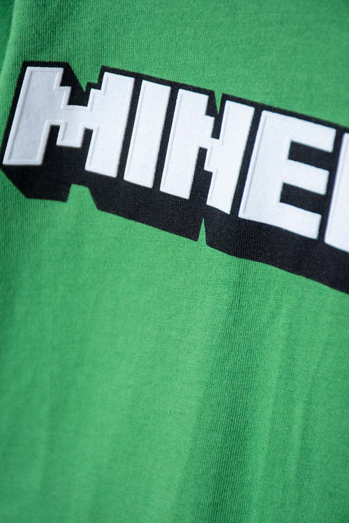 CONJUNTO DE MINECRAFT CON JOGGER VERDE Y NEGRO PARA NIÑO