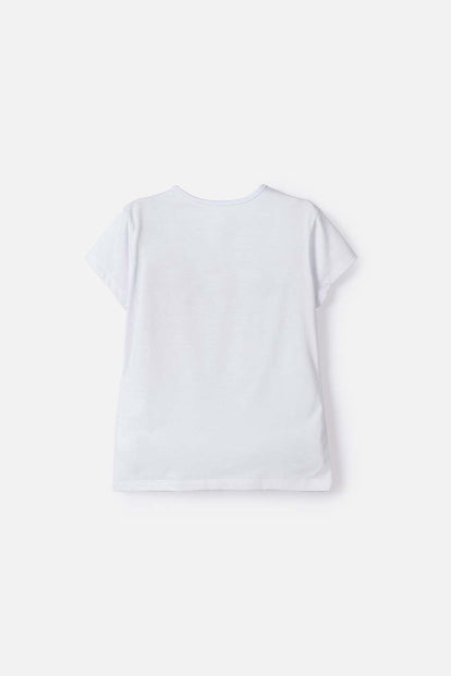 CAMISETAS DE MINNIE MOUSE MANGA CORTA BLANCO PARA NIÑA