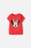 CAMISETAS DE MINNIE MOUSE MANGA CORTA ROJO PARA NIÑA