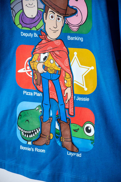 CAMISETA DE TOY STORY MANGA LARGA AZUL PARA NIÑO