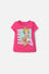 CAMISETAS DE BARBIE MANGA CORTA ROSADA PARA NIÑA