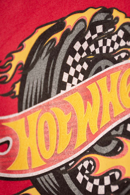 CAMISETAS DE HOT WHEELS MANGA CORTA ROJO PARA NIÑO