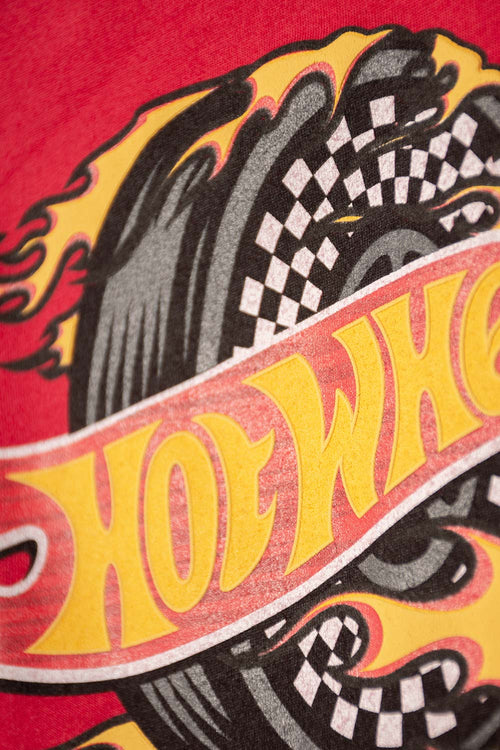 CAMISETAS DE HOT WHEELS MANGA CORTA ROJO PARA NIÑO