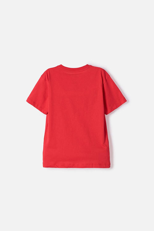 CAMISETAS DE HOT WHEELS MANGA CORTA ROJO PARA NIÑO