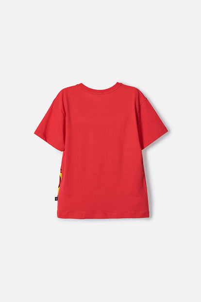 CAMISETAS DE SONIC MANGA CORTA ROJO PARA NIÑO