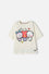 CAMISETAS DE BT21 MANGA CORTA MARFIL PARA NIÑA