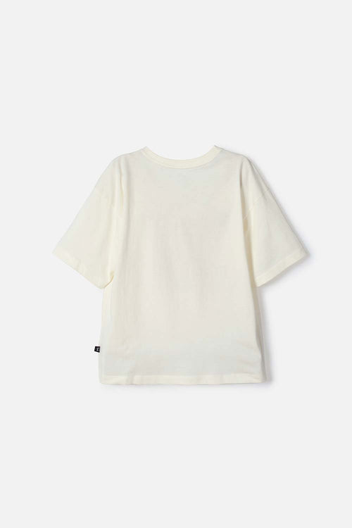 CAMISETAS DE BT21 MANGA CORTA MARFIL PARA NIÑA