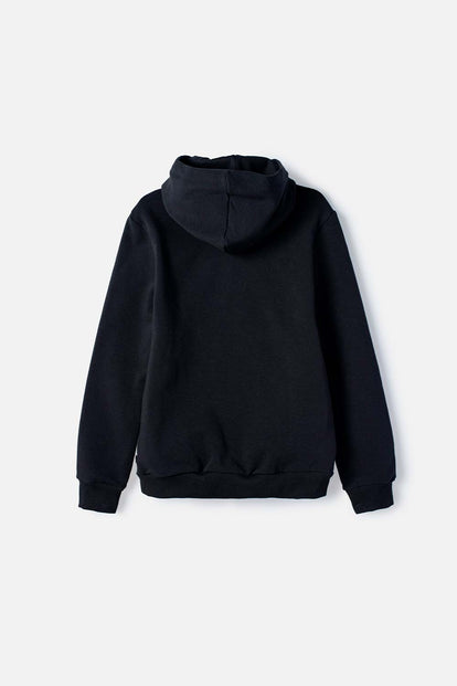BUZO DE BT21 CON CAPUCHA NEGRO PARA NIÑA
