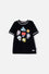 CAMISETAS DE BT21 MANGA CORTA NEGRO PARA NIÑA