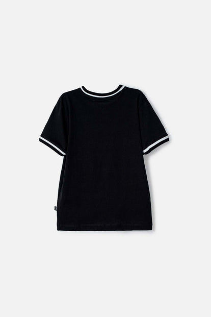 CAMISETAS DE BT21 MANGA CORTA NEGRO PARA NIÑA