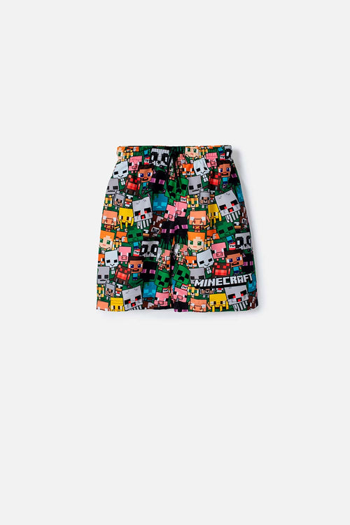PANTALONETA DE BAÑO MINECRAFT MULTICOLOR PARA NIÑO