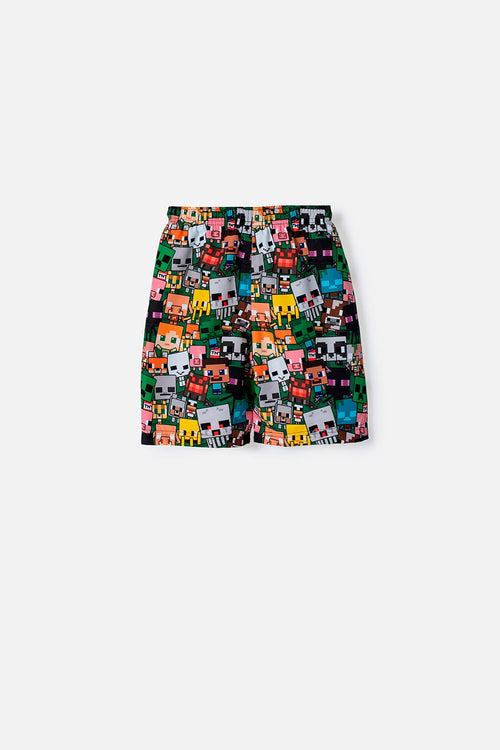PANTALONETA DE BAÑO MINECRAFT MULTICOLOR PARA NIÑO