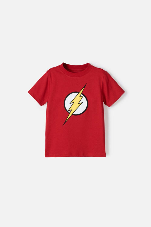 FLASH RED SHORT SLEEVE T-SHIRT FOR BOYS 2T TO 5T