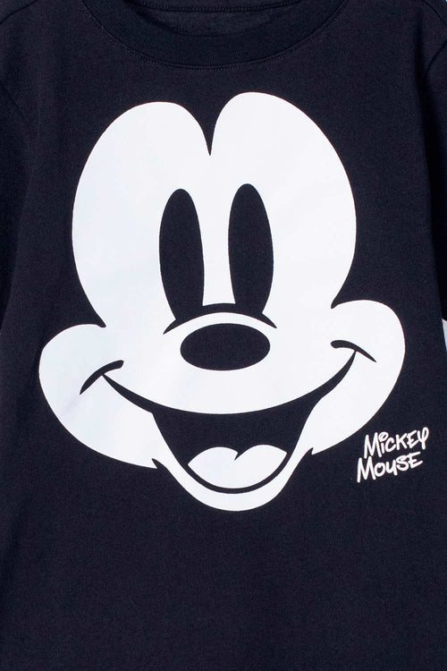 MICKEY MOUSE SHORT SLEEVE BLACK T-SHIRT FOR BOYS 2T TO 5T